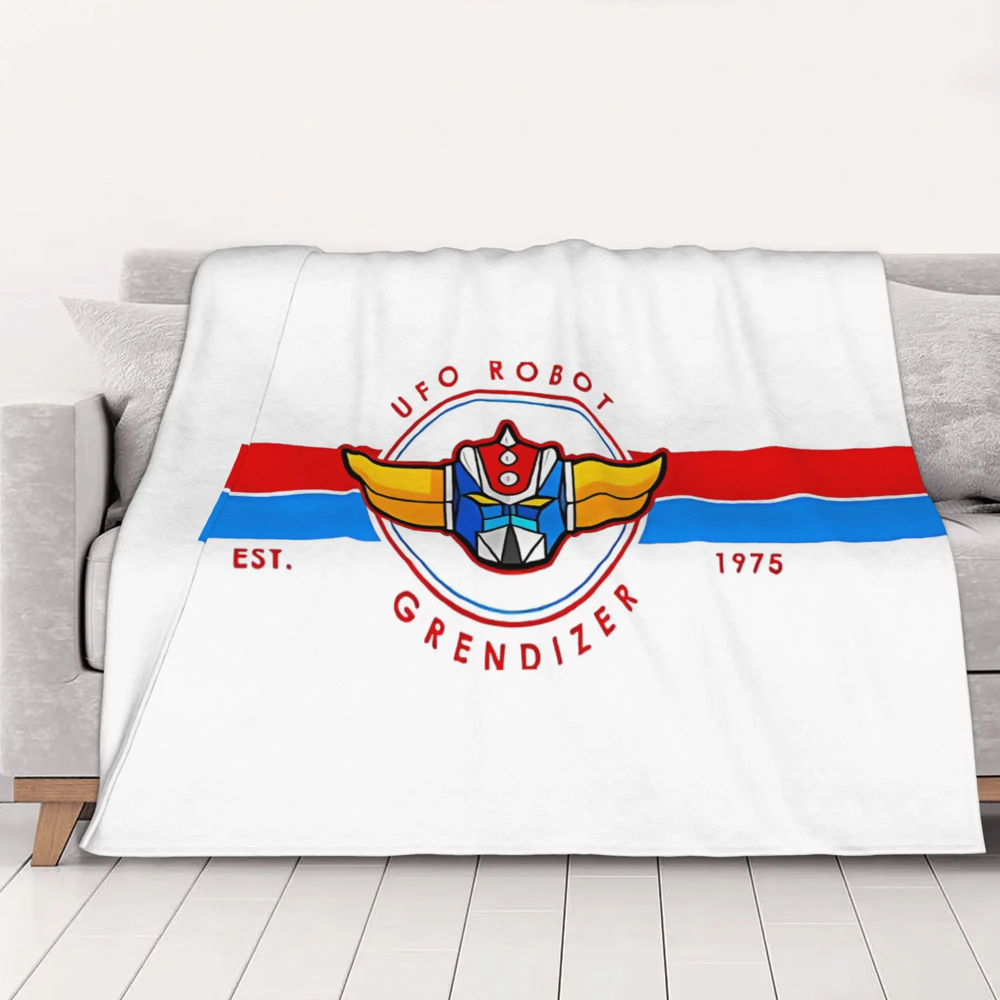1PC home Cutecore Wide Grendizer Goldorak Blanket Super Cosy Plush Home Living Room Sofa halloween