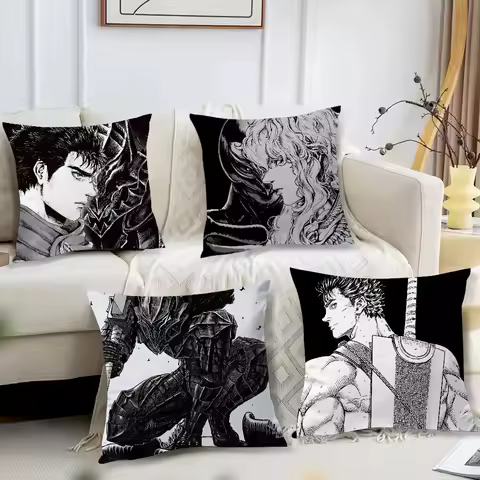 Classic comics B-Berserk Pillow Case Pattern Printed Pillowcase for Living Room Sofa Cushion Cover &amp; Bedroom Decor