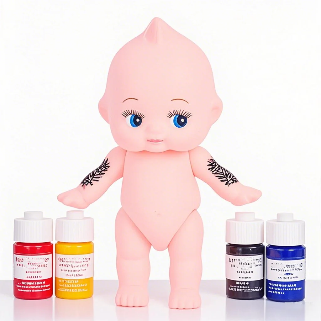 

Силиконовая многоразовая модель в форме куклы для практики татуировки и удаления татуировок, аксессуары для татуировок