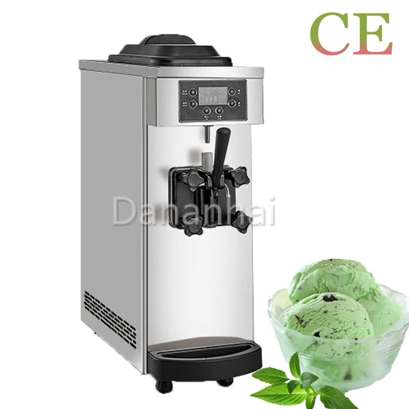 

Italian Single Flavor Soft Ice Cream Machine Portable Commercial Frozen Yogurt Machine