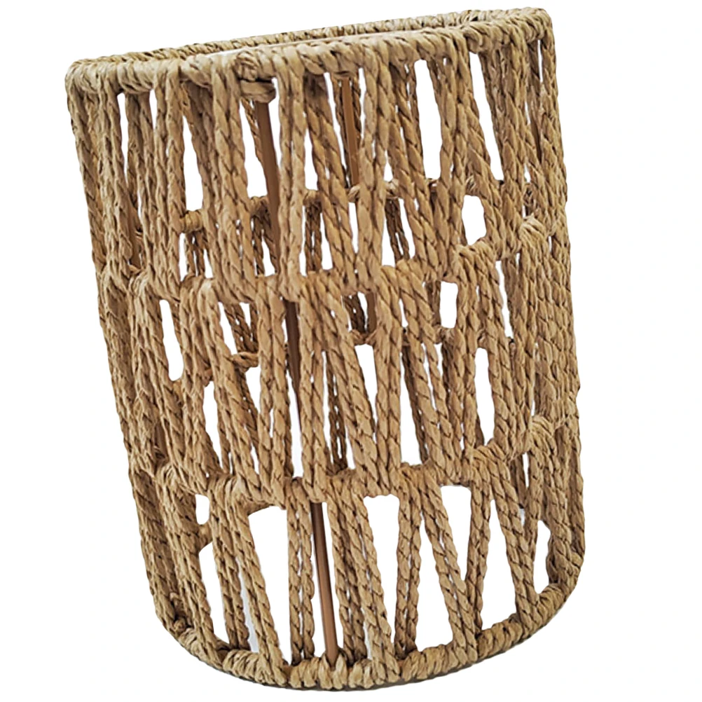 

Paper Rope Lampshade 12x15cm Pendant Light Shades Woven Kitchen Restaurant Decor Modern Replacement Hanging Natural