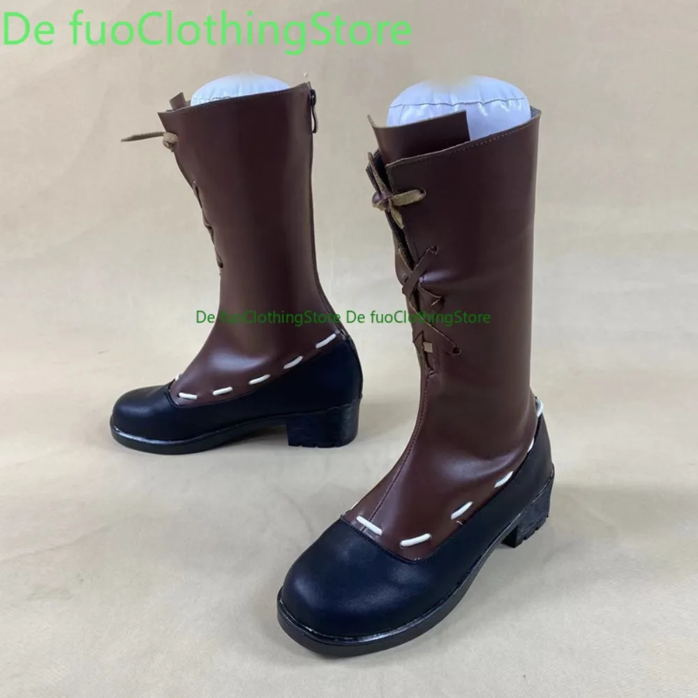 Defuo Identity V Gardener Emma Woods Cosplay Shoes Anime Convention ﻿   أحذية وأحذية لعب الأدوار من الرسوم المتحركة لحفلات الهالوين