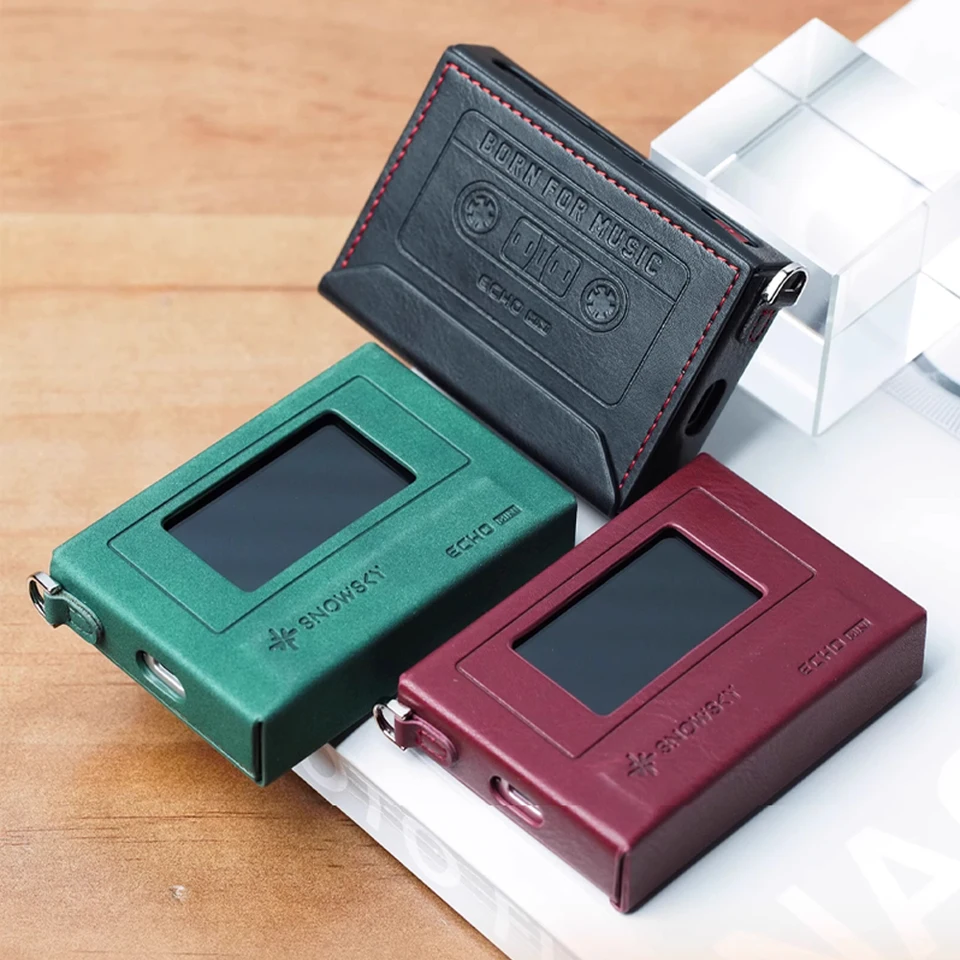Fiio Echo Mini Leather Case Green Red Black