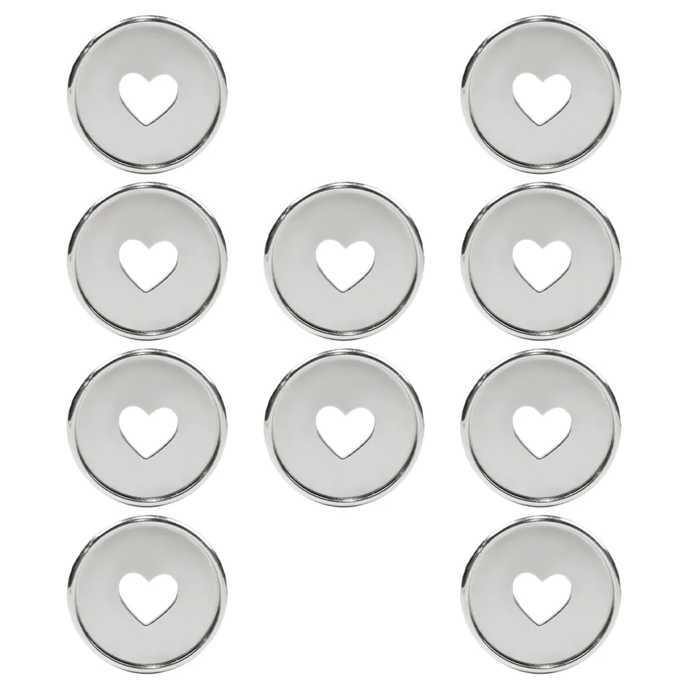10 Pcs Binding Ring Heart Buckle The Extra Large Bull Clips Abs Discbound Expansion Discs