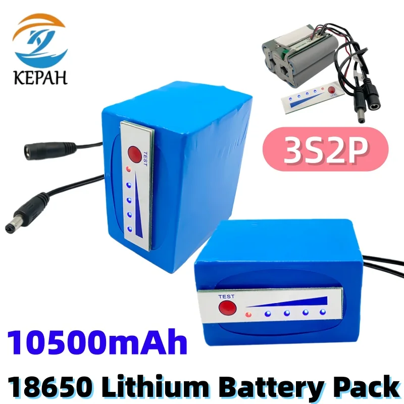 

Underwater Fishing Gear Battery｜12.6V (12V) 10500mAh Original 3S2P Li-ion with Power Display