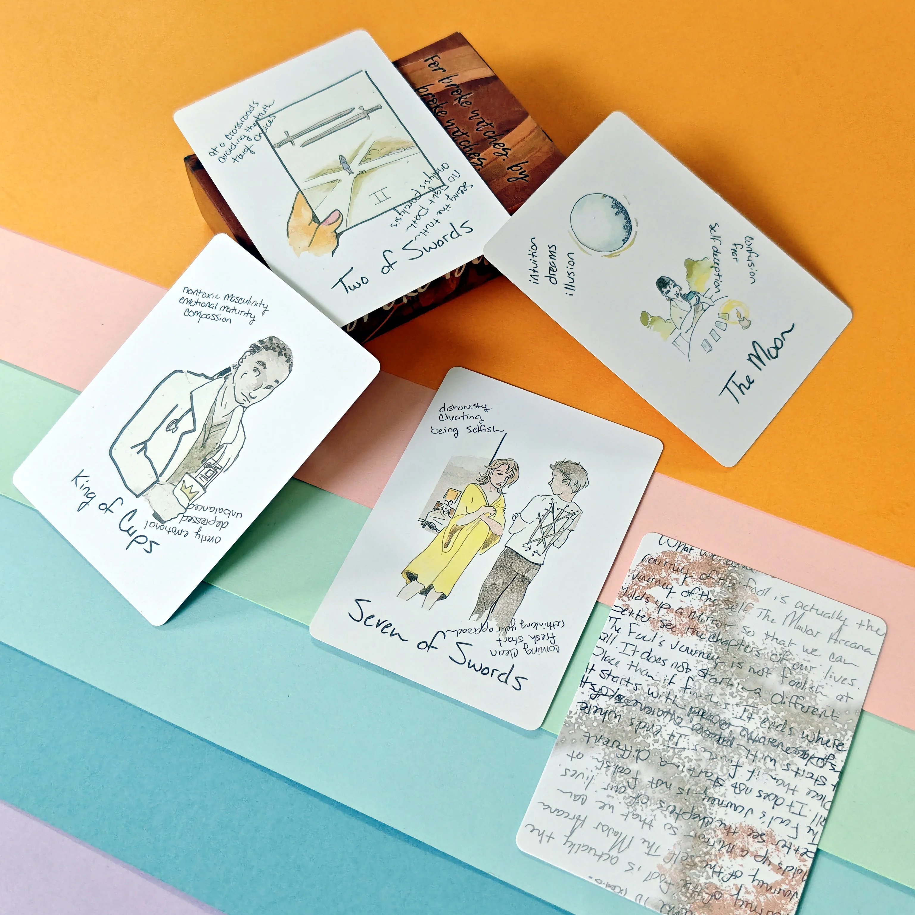 

Broke B-Word Tarot Training Deck 78PCS Deck Fortune Telling Game Divination Fate board games for personal use