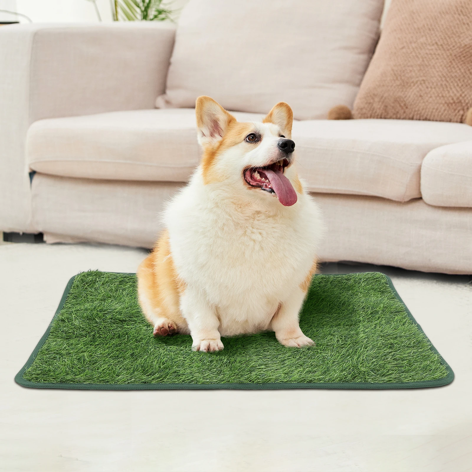 

Dog Pads Mat Pee Doggie Bedding Grass for Dogs Potty Green
