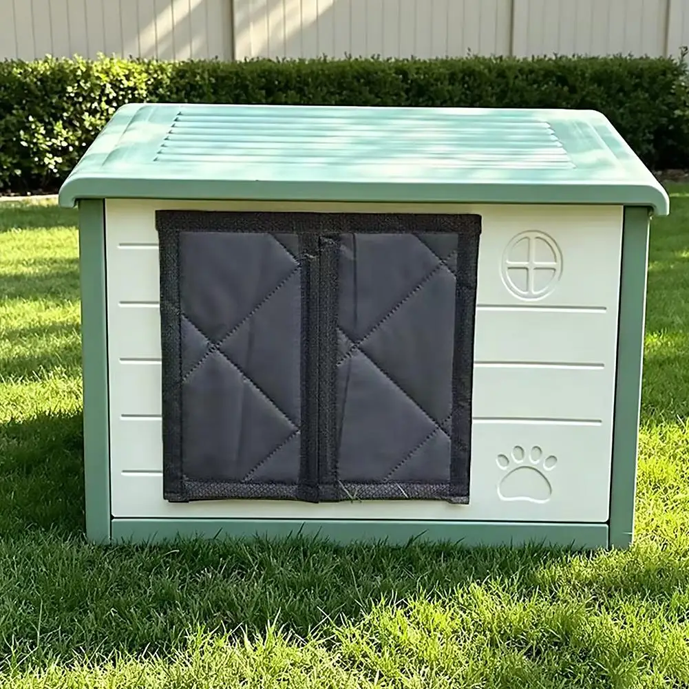 Pet Warm Cotton Door Curtain Dog House Thickened Cotton Clip Rain Proof Snow Proof Cold Proof Windproof Cotton Door Curtain
