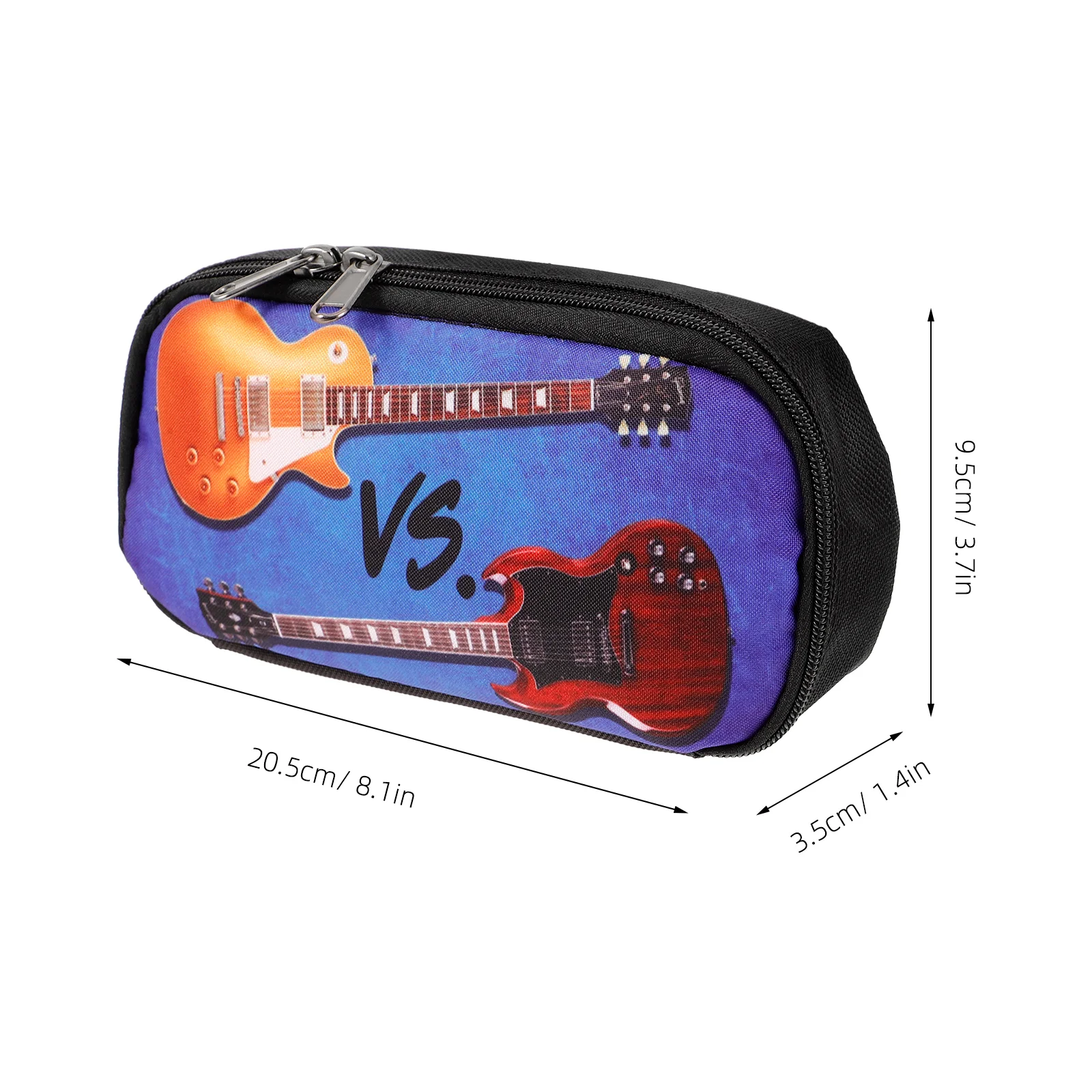 Music Theme Pencil Case Bag Big Capacity Students Polyester Household Pouch Portable