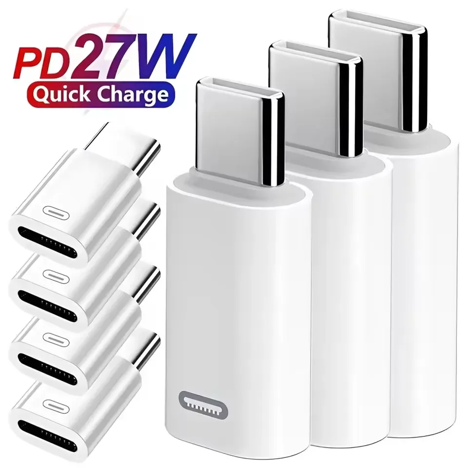 Adaptador de carregamento rápido IOS para USB C Lightning para tipo C Adaptador USB C conversor de transferência de dados para iPhone 16 15 Samsung Google