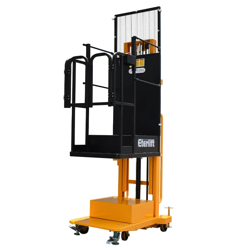 factory price 24V 210Ah DC 300Kg 3.5m self propelled electric driving Logistics Park goods picker