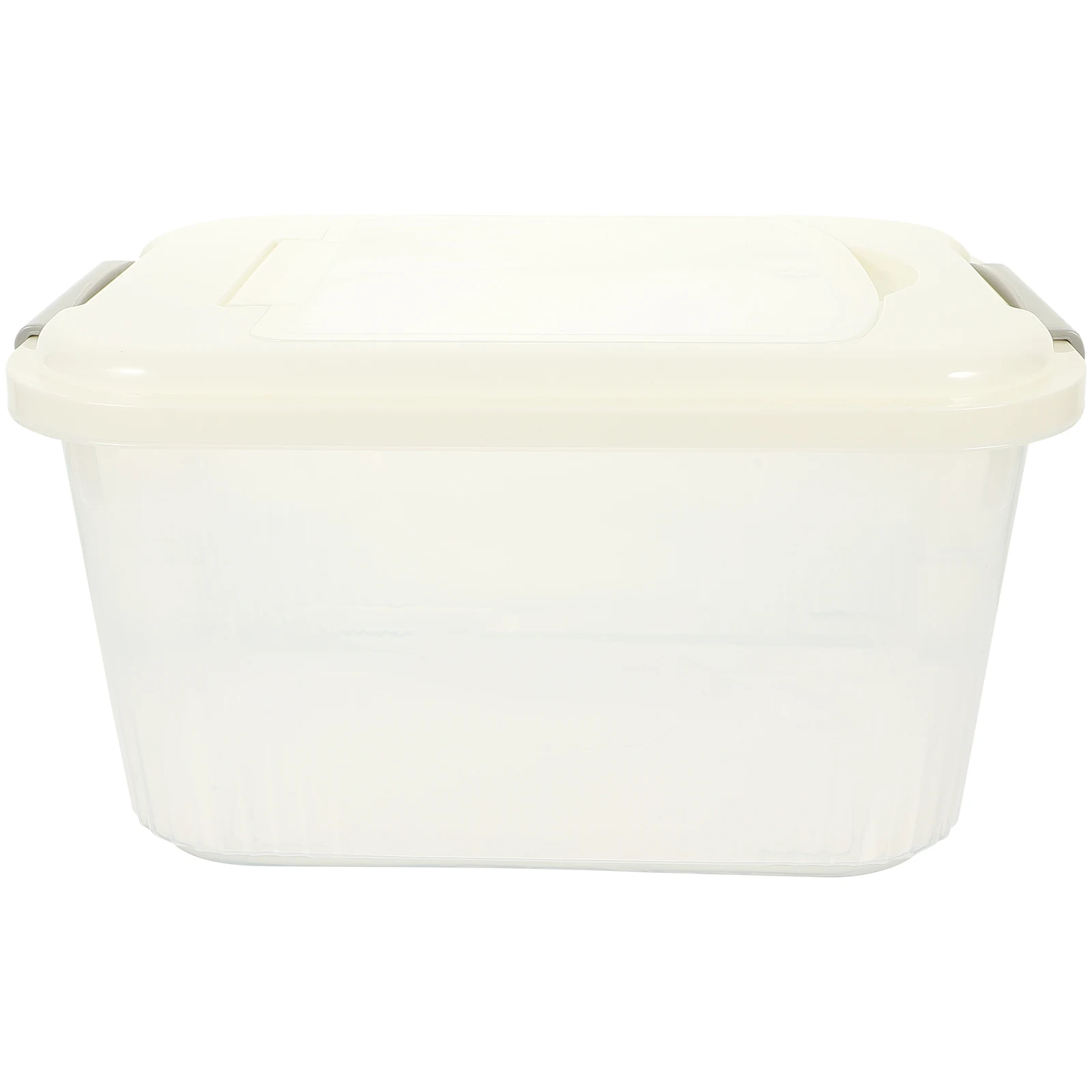 

Transparent Rice Bucket Clear Container PP Material Large Capacity Airtight Food Storage Box Kitchen Flour Canister Pet Food