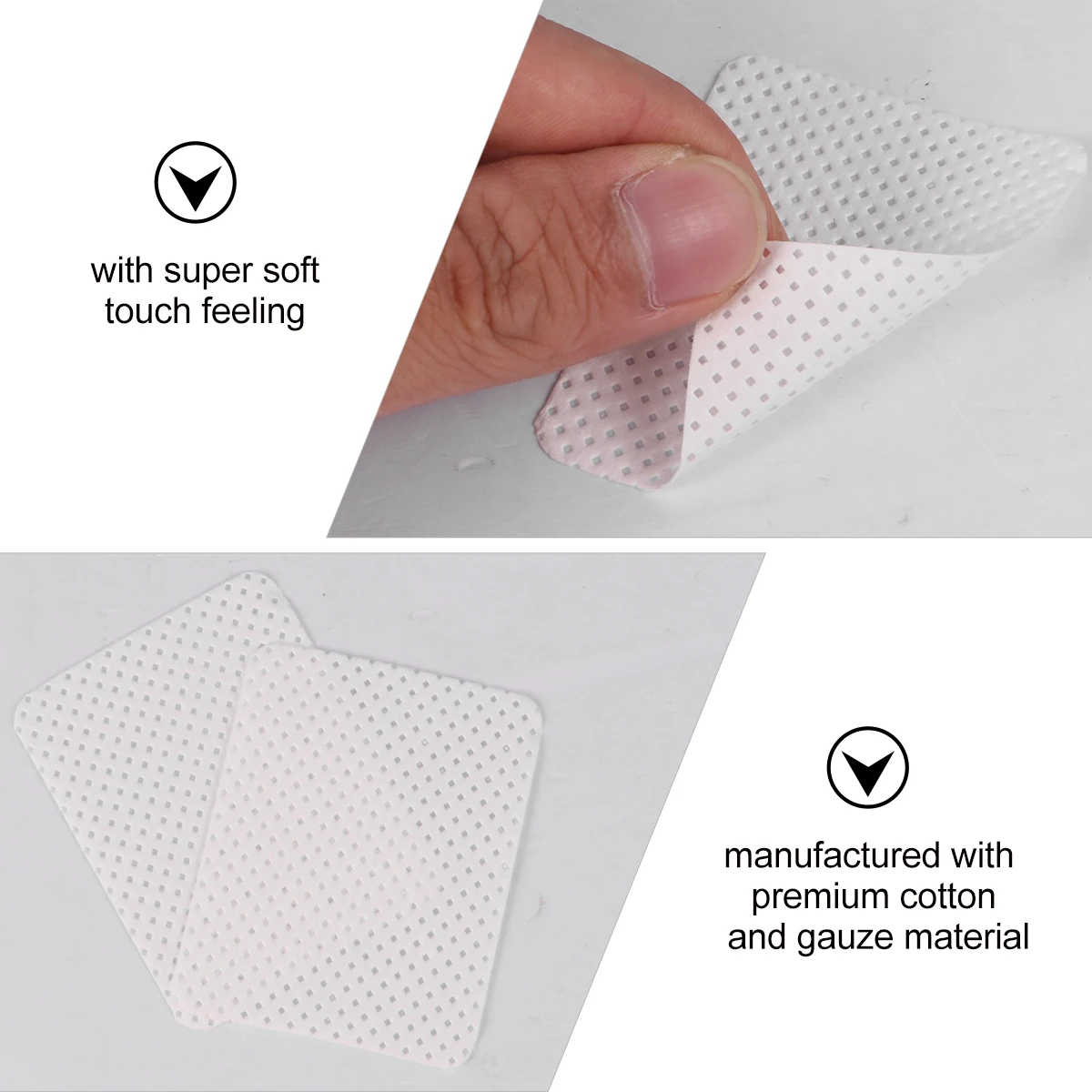 540 szt. Waciki kosmetyczne jednorazowe do demakijażu, do usuwania lakieru do paznokci, do pielęgnacji twarzy, przenośne narzędzie kosmetyczne