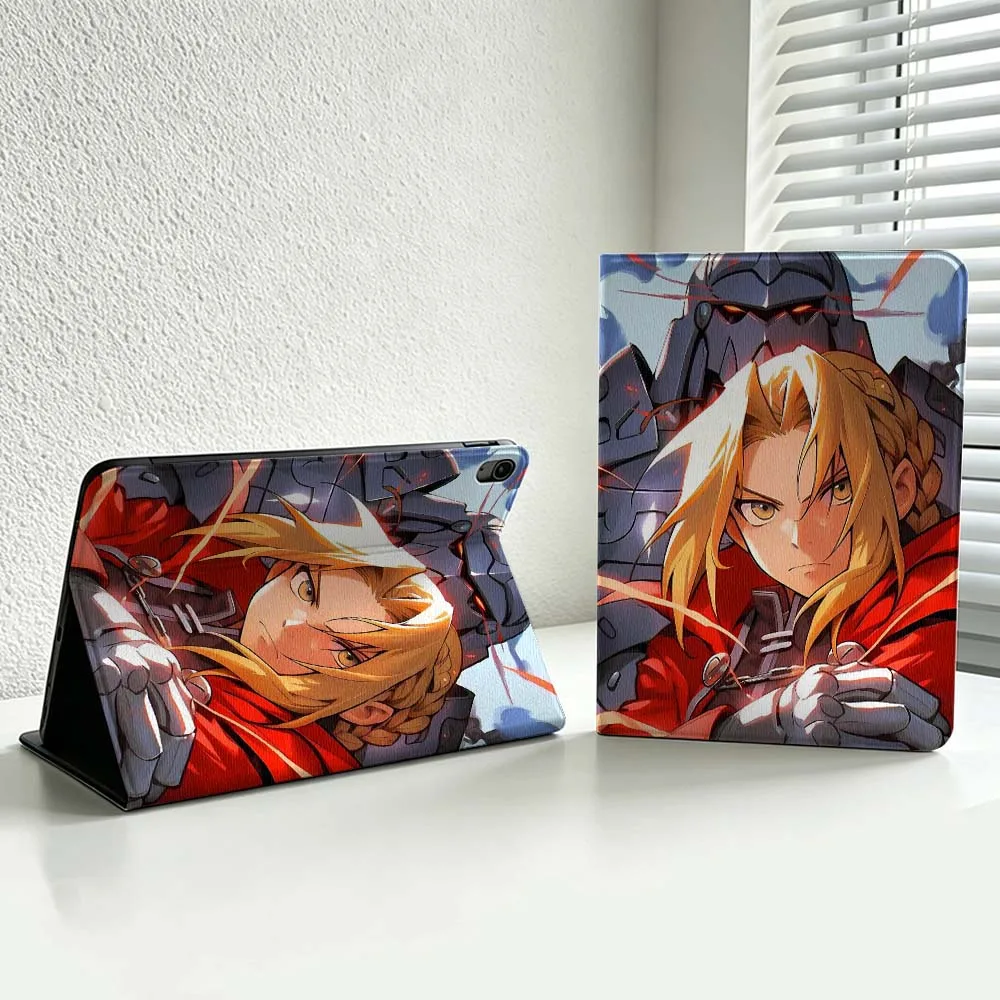 Anime F-Fullmetal Alchemist For iPad Pro Air mini 7 6 5 4 3 2 1 9gen M5 M4 11th 10th A17 Pro A16 Soft Inch Tablet Case Cover
