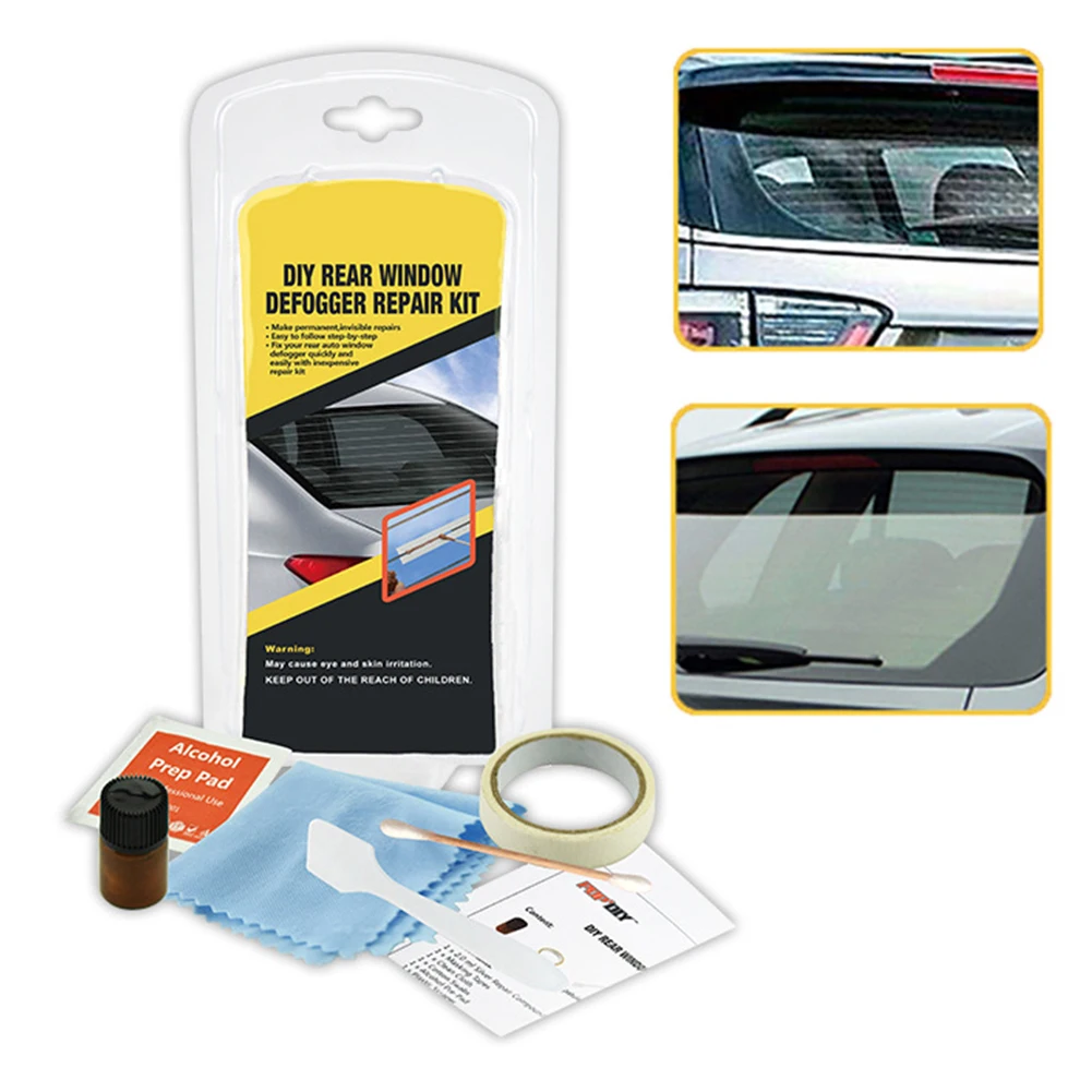 

Car Rear Window Defogger Repair Kit DIY Quick Repair Scratched Broken Defroster Heater Grid Lines For Auto Car Care Accessories