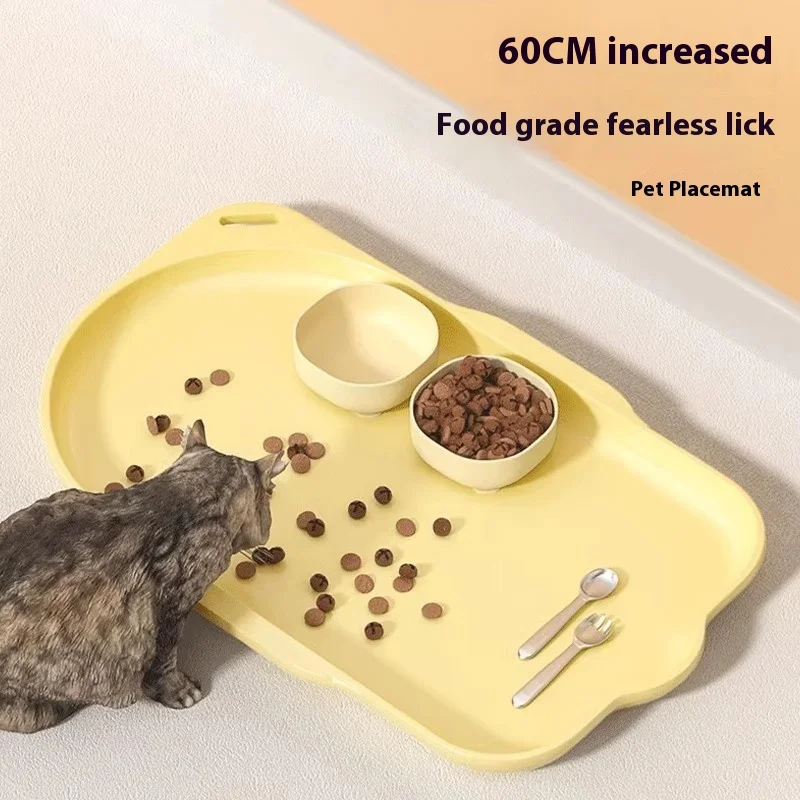 Tapis de repas spécifique pour chat, imperméable et antidérapant, tapis de nourriture pour bol pour chat, grand tapis de repas pour chien, assiette à manger, tapis de bassin de nourriture pour chat