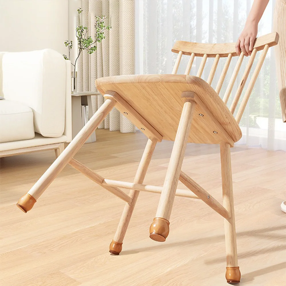 4-16Pcs Silent Chair Leg Caps Non-Slip Silicone Stool Foot Covers Home Decor Wooden Floor Protection Home Office Noise Reduction