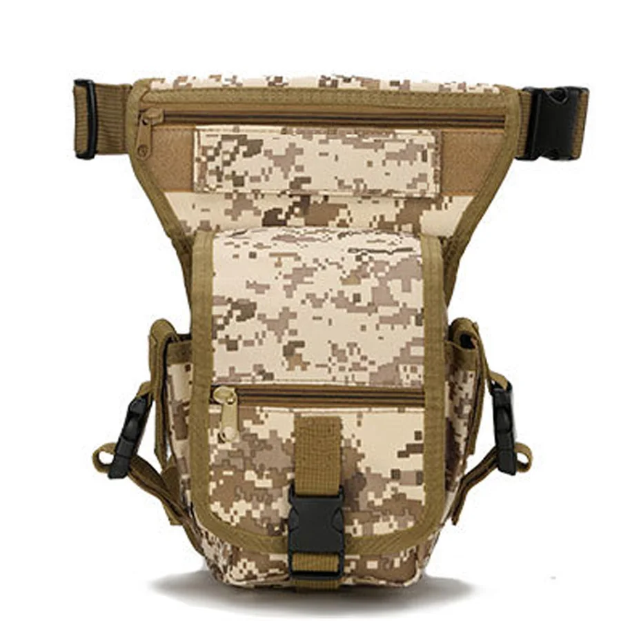 في الهواء الطلق متعددة الوظائف حقيبة الساق التدريب حقيبة الساق التدريب الخصر حقيبة العسكرية مروحة ركوب الدراجات الساق حقيبة للحمل مقاوم للماء التمويه ب