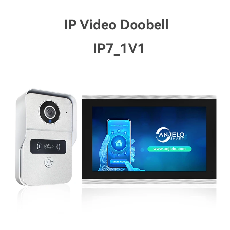 Intercomunicador de vídeo con pantalla táctil, 2MP, 1080P, 10 pulgadas, Tuya, inalámbrico, Wifi, POE, timbre con cable para Villa, Control de acceso