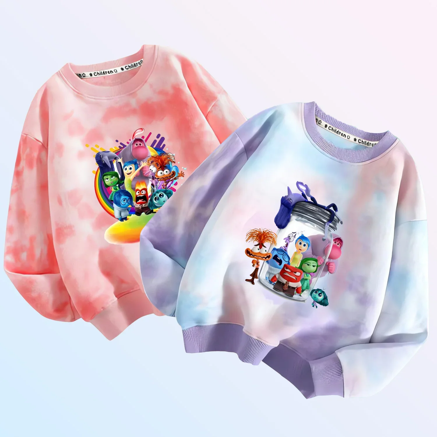 Inside Out 2 Disney Hoodie for Kid Anime Pullover Clothing Children Gift Colorful Long Sleeve Sweatshirt Tops Clothes Sportswear