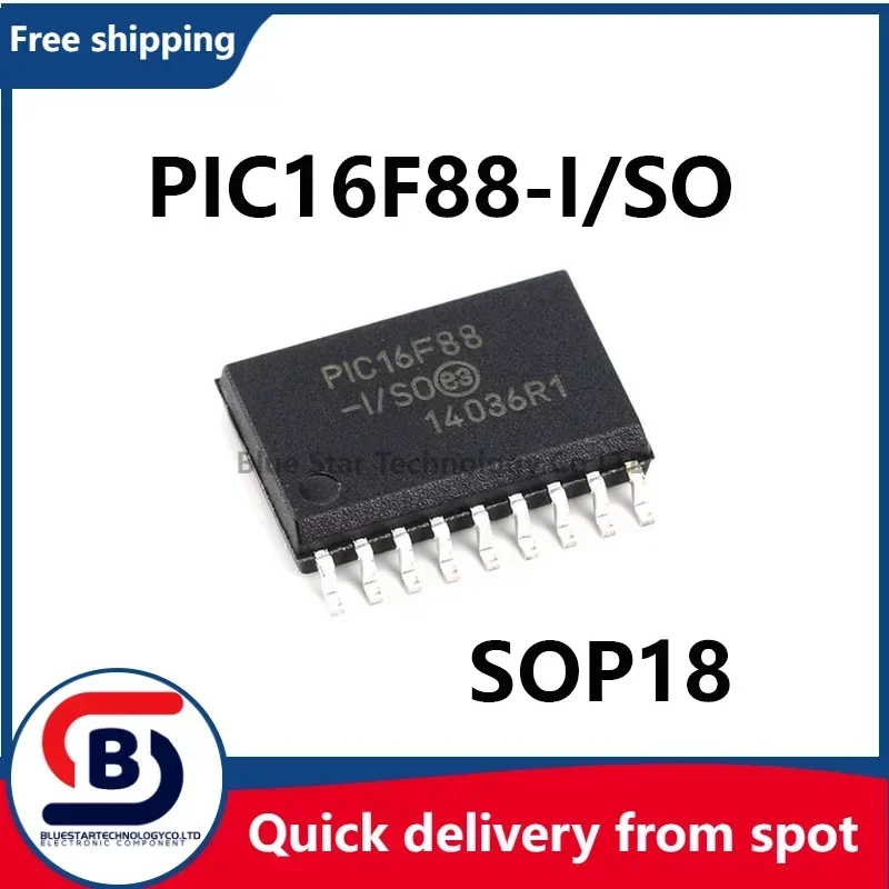 Free Shipping 2-10pcs/lots PIC16F88-I/SO PIC16F88 16F88 SOP18 Quick delivery from spot
