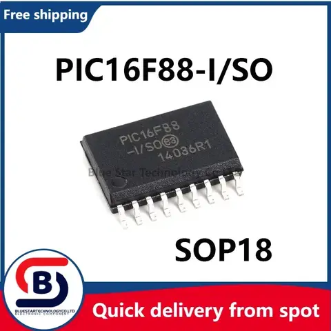 Free Shipping 2-10pcs/lots PIC16F88-I/SO PIC16F88 16F88 SOP18 Quick delivery from spot