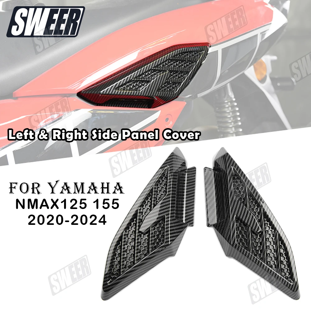 

Motorcycle Frame Carbon Fiber Protective Trim Cover Fit For Yamaha NMAX125 NMAX155 2020-2024 Left and Right Side Panel Cover