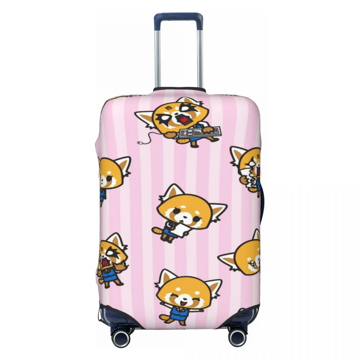 

Custom Cute Aggressive Retsuko Cartoon Luggage Cover Protector Elastic Travel Suitcase Covers