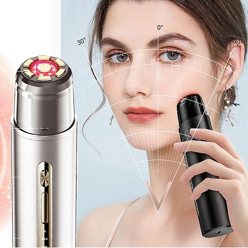 2023 New Arrival Hand Held Home e   Facial Lift EMS Beauty Instrument LED Waterproof Rechargeable B Plug