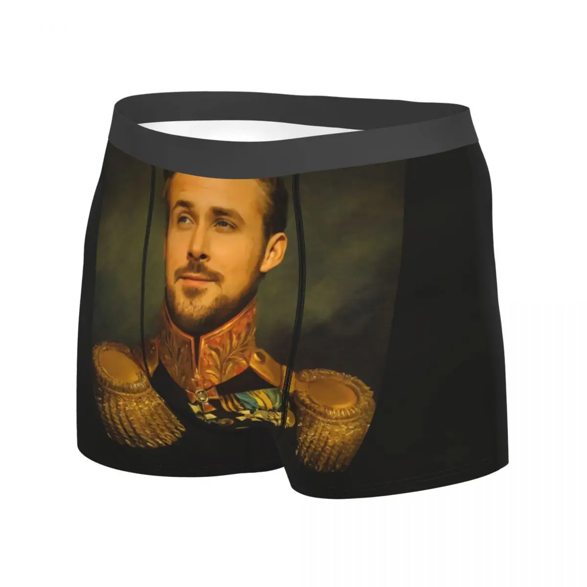 RYAN GOSLING Underwear Top Star Male Boxer Brief Funny Boxer Shorts Trenky Customs Plus Size Underpants