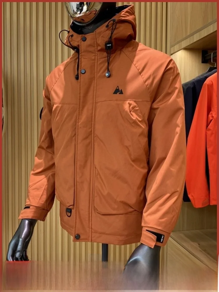 

Мужская и женская куртка с капюшоном для улицы, ветрозащитная, водонепроницаемая, дышащая, с 3D пошивкой, наполнитель из полиэфирного волокна, молодежная мода