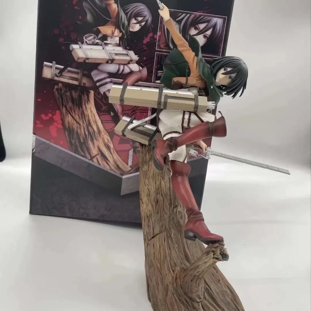 

Game Peripheral ARTFX Stump Mikasa Akerman Mikasha Standing Statue Boxed Figure Trendy Toy Gift Collection Ornaments