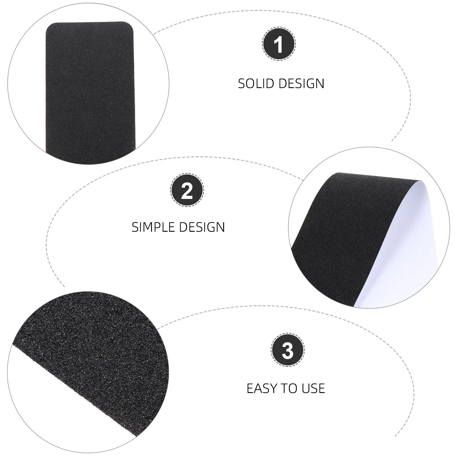 

4Pcs Grip Stickers for Stairs Pre Cut Anti Slip Tape Non Skid PVC Strips for Indoor Outdoor Floors Showers Steps Safety