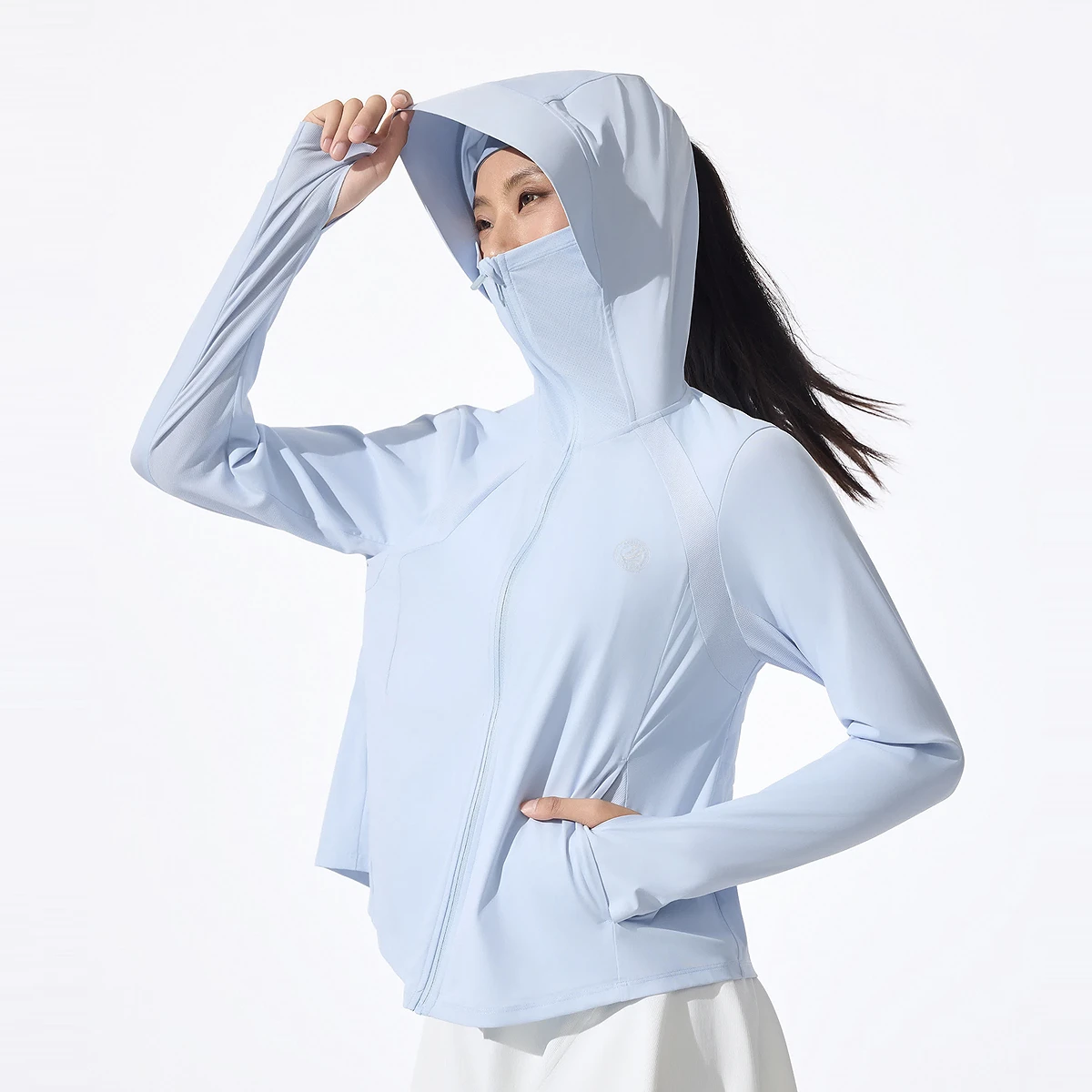 

Bosideng 2025 summer new outdoor UV protection yarn UPF100 + cool breathable sunscreen clothes women