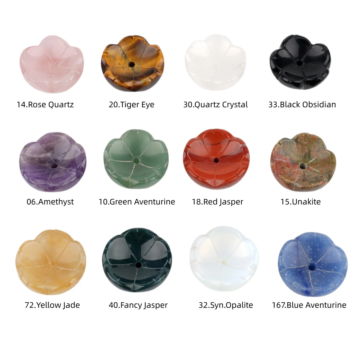 QIMOSHI 32 مللي متر عين النمر زهرة حامل البخور للعصي قلادة الموقد الرماد الماسك لليوجا التأمل ديكور المنزل #5