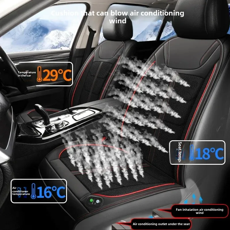 

12v Air conditioning seats Universal Car Seat Ventilation Cover Car Blowing Summer Cool Car Seat Cushion Breathable Auto Covers