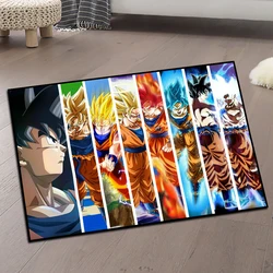 Area Rugs Anime Son Goku Dragon Ball Z Different Forms Custom Rug Handmade Printed Carpet for Home Decor