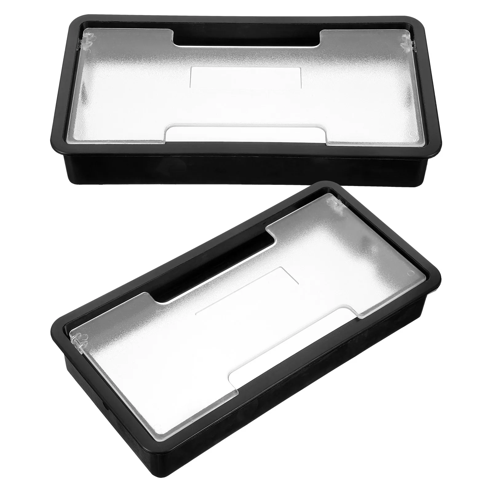 

2 Pcs Wiring Box Wire Cover Cable Hole Desktop Covers Cord Plug Grommets for Cables Computer