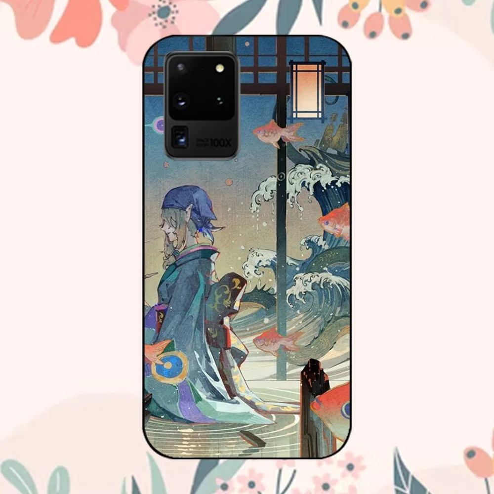 Kusuriuri-Mononoke Phone Case For Samsung Galaxy S24 30 21 23 FE Note 20 10 Lite Plus Ultra Shell