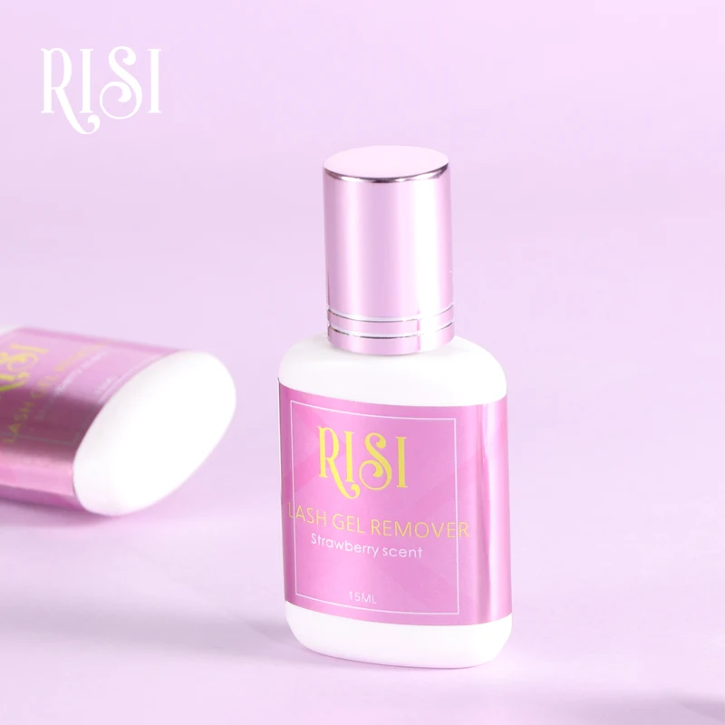 Free RISI Korea Strawberry Liquid Eyelash Remover Mild & No Stimulate Eyelash Glue Remover Lash Glue For Eyelash Remover Liquid