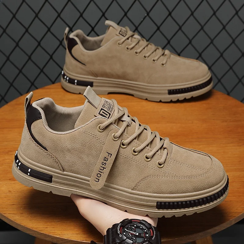 Men's Work Boots Anti-slip Wear-resistant Fleece-lined Construction Site Shoes Chef Work Shoes Waterproof Casual Work Shoes