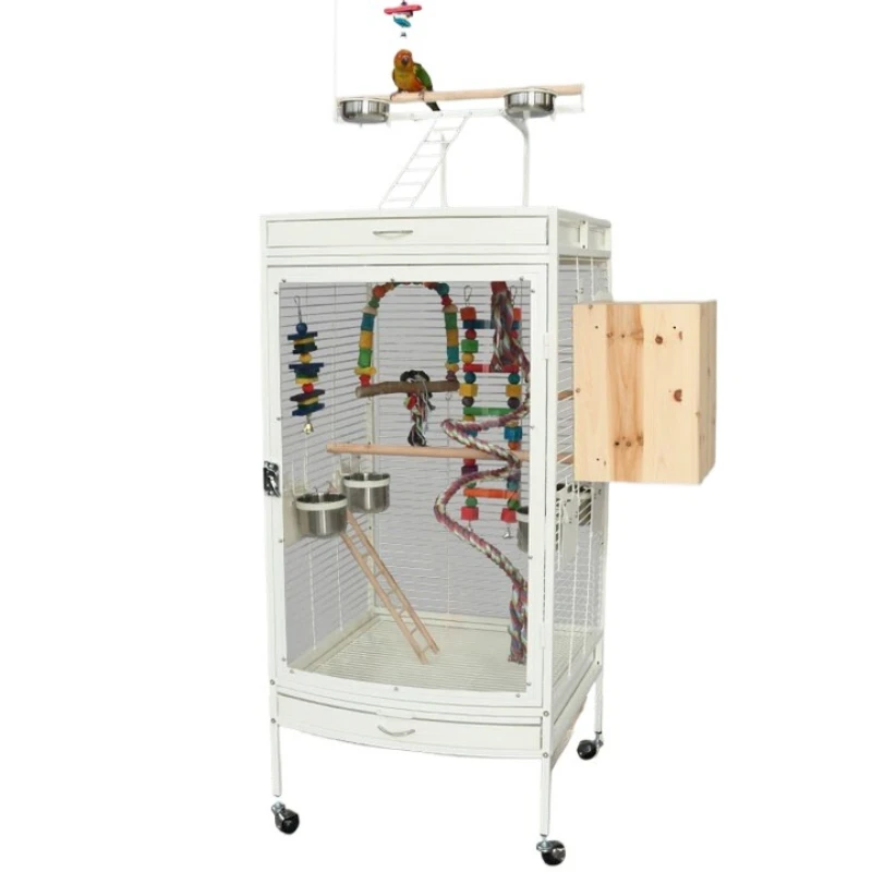 

Transparent anti-sprinkle acrylic large parrot cage bird cage