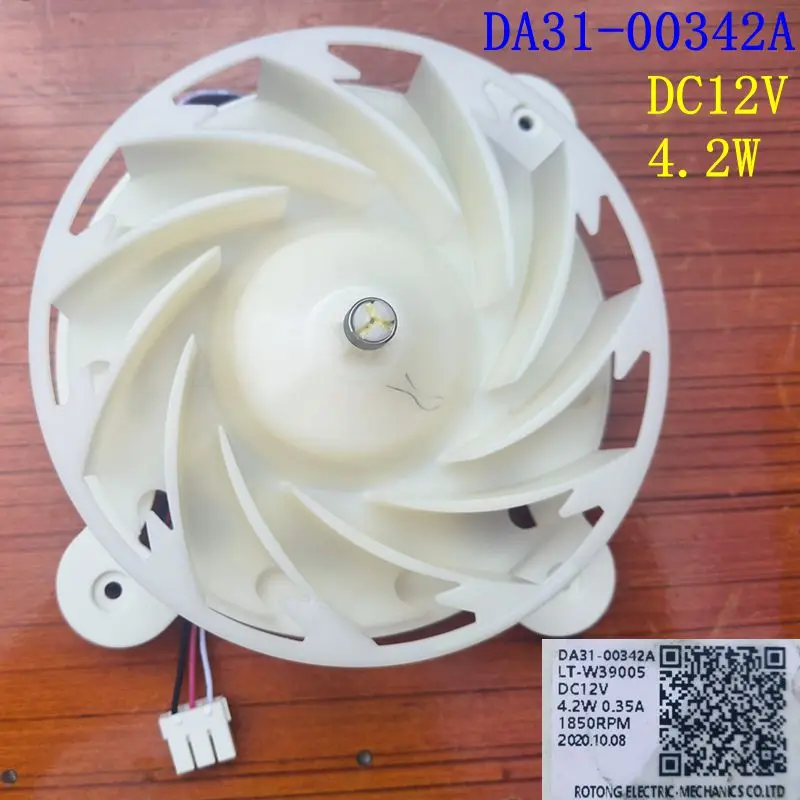 For Samsung Refrigerator Cooling Fan DA31-00342A LT-W39005 DC12V 4.2W Fridge Radiator Freezer Parts