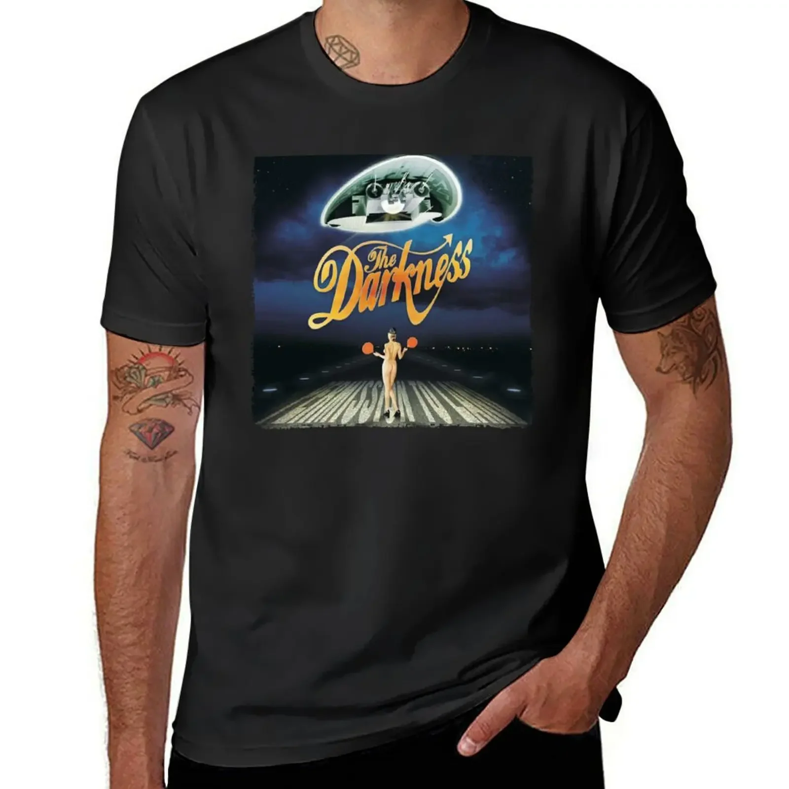 

THE DARKNESS BAND T-Shirt Man t-shirt summer tops customs design your own Anime t-shirt heavyweight t shirts for men