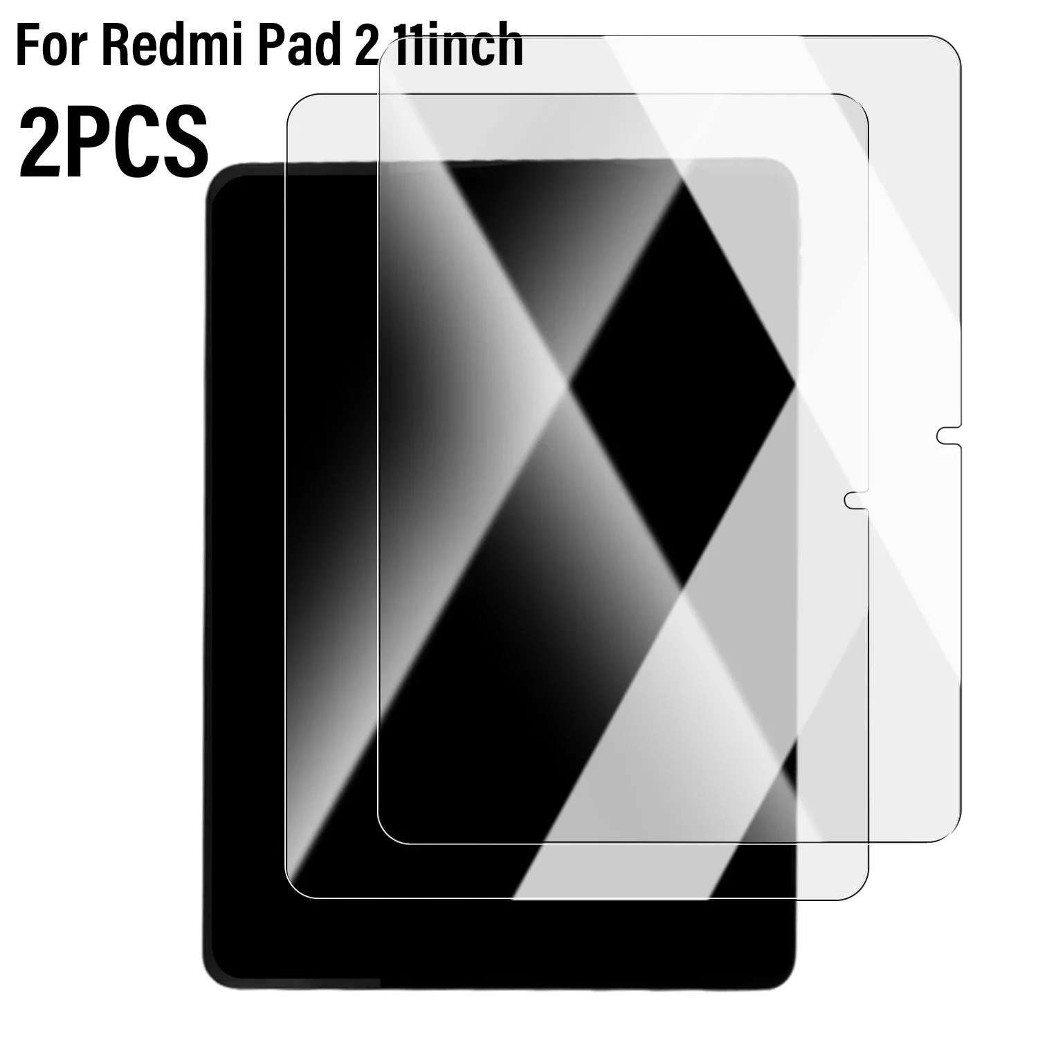 Kratzfester Schutz aus gehärtetem Glas für Redmi Pad 2 11 Zoll/Pad 2 Pro 12,1 Zoll Tablet-Displayschutzfolien Ultraklare Glasfolie