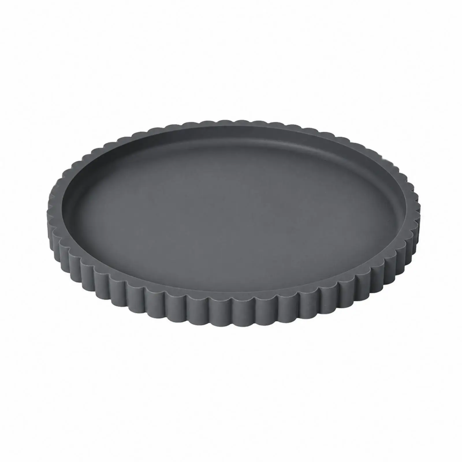 Compact Luxury Tray for Bathroom Shelf Toiletries Storage Smooth Shallow Basin Silicone Base
