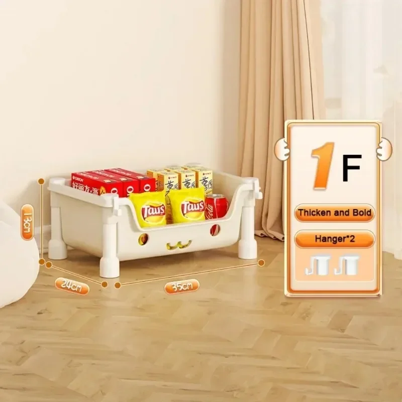 Carrello portaoggetti per giocattoli scaffale per Snack scaffale per bambini organizzatore di stoccaggio accessori per il bagno armadio