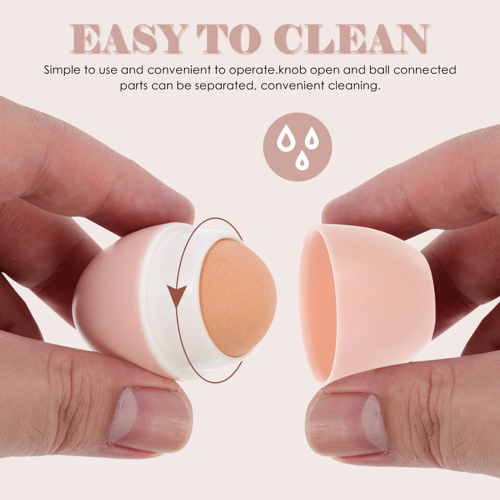 

Volcanic Stone Oil Absorbing Ball Face Skin Care Tool Compact Roller Gym Office Purse Travel Facial Oil Removal