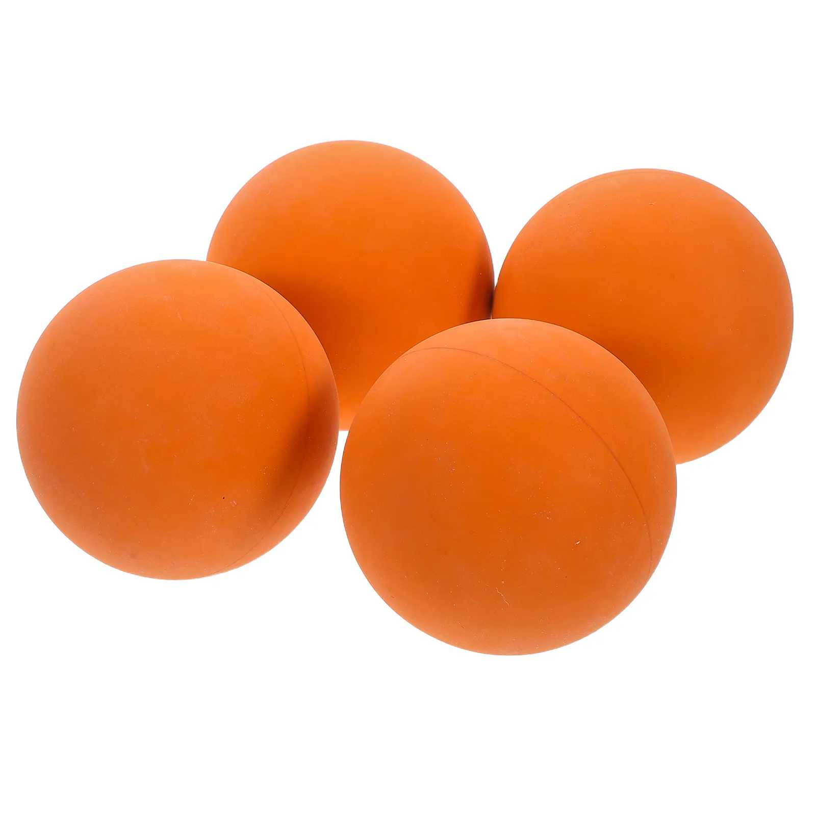 4Pcs Squash Training Balls High Elasticity Rubber Bounce for Reaction Practice Beginner Advanced Squash Racket Equipment Orange