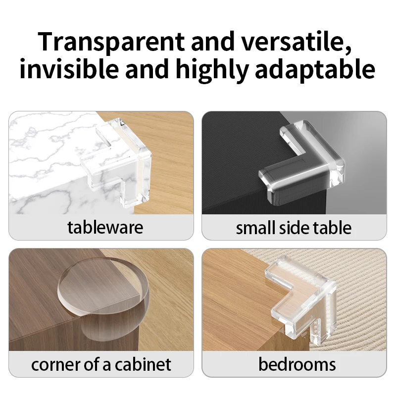 Anti-Collision Corner Guard Children'S Table Edging Soft Silicone Protection Transparent Safety Edge Furniture Accessories Soft